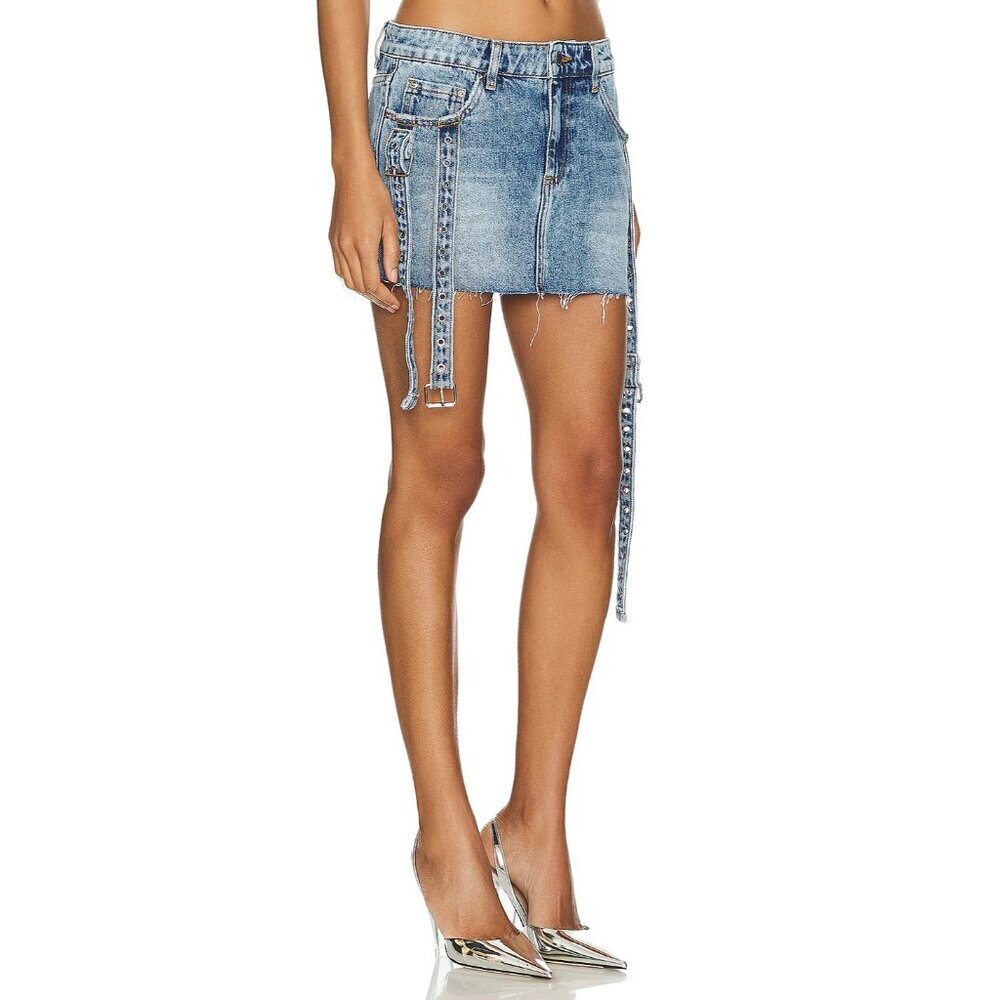 retrofete Sherona Denim Mini Skirt Oasis Womens Size 25